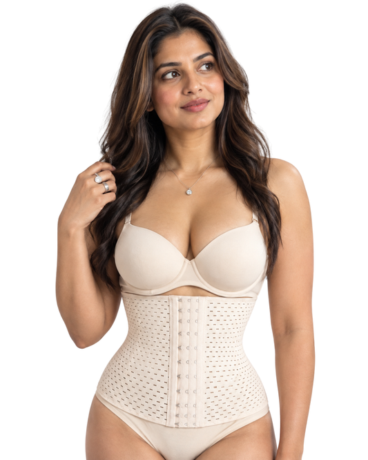 Breathable Tummy Girdle Belt Sports Waist Trainer Hollow Corset Body Shaper Fitness Control Belly Belt